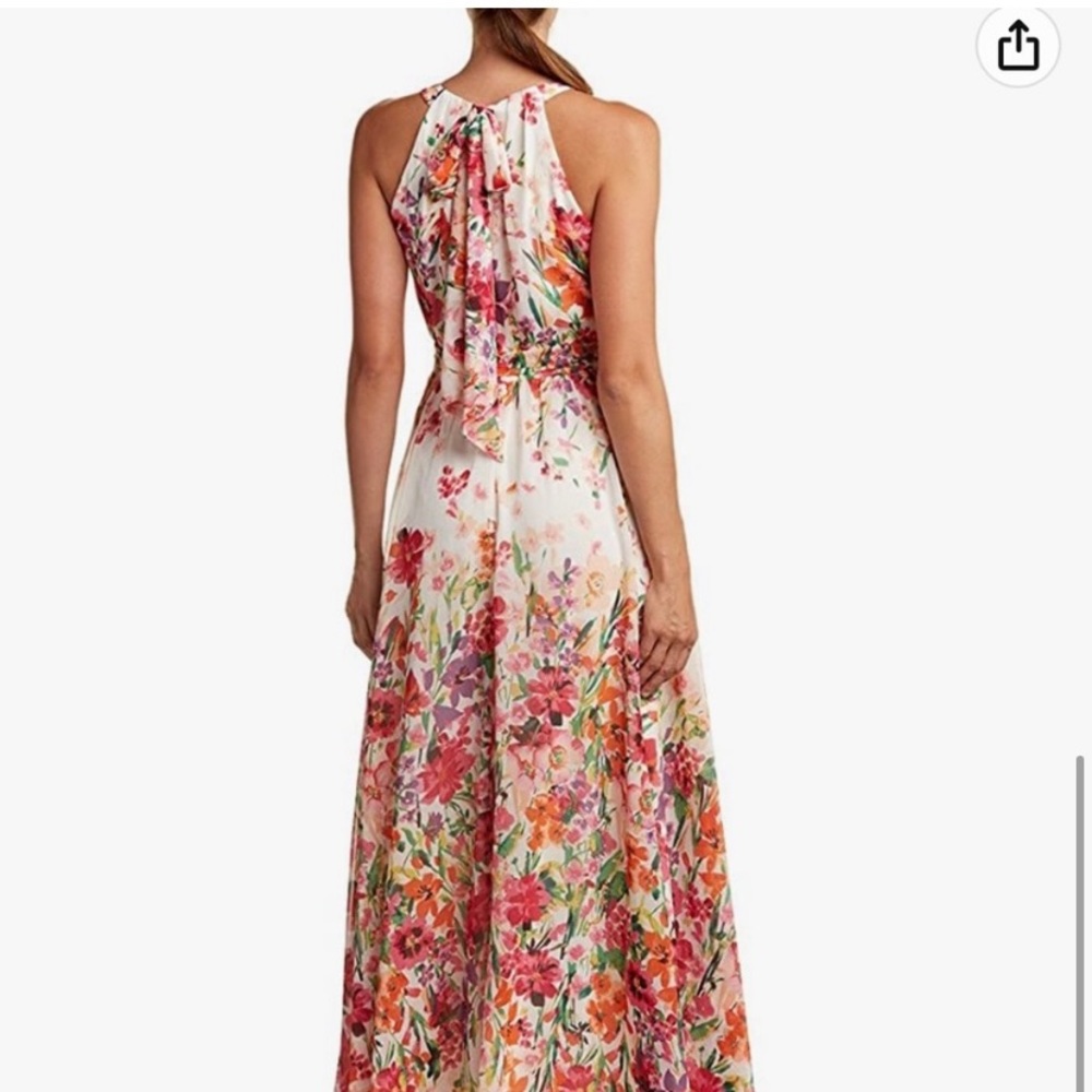 Eliza J maxi dress floral. Lined. Worn once. Mint like new 8 - Picture 2 of 4